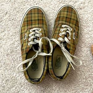 Plaid Vans Size 5M , 6.5 W OBO